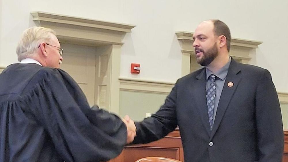 Jonathan Holley sworn in as Franklin County's newest school board member